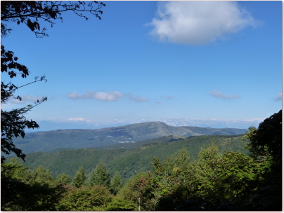 八子ケ峰トレッキングコースからの眺め